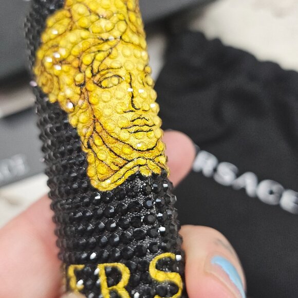 Versace Crystal-Embellished Lighter Case RARE | Designer Accessory | Medusa Head - Picture 6 of 7